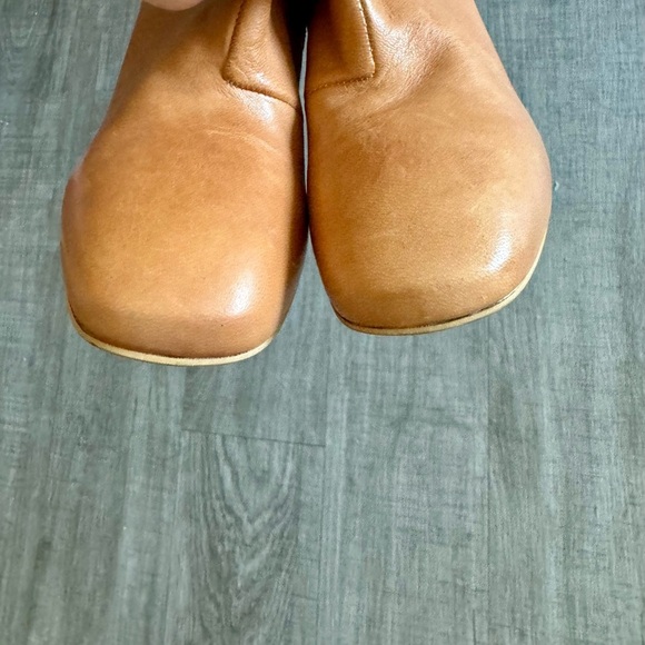 New Ankle Leather Y2K Boots Made in Portugal Tan Leather Boots Size 36 ~ Women’s - Picture 11 of 13